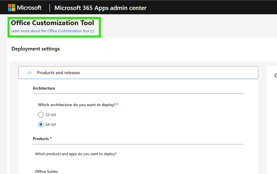 Office Customization Tool Screenshot